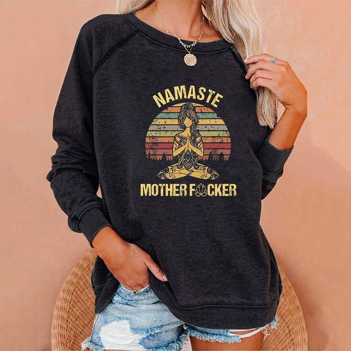 Namaste Mother F*cker Sweatshirt- Charcoal