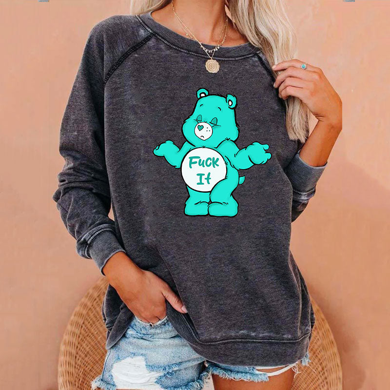 Sweary Care Bear Sweatshirts- F*ck It