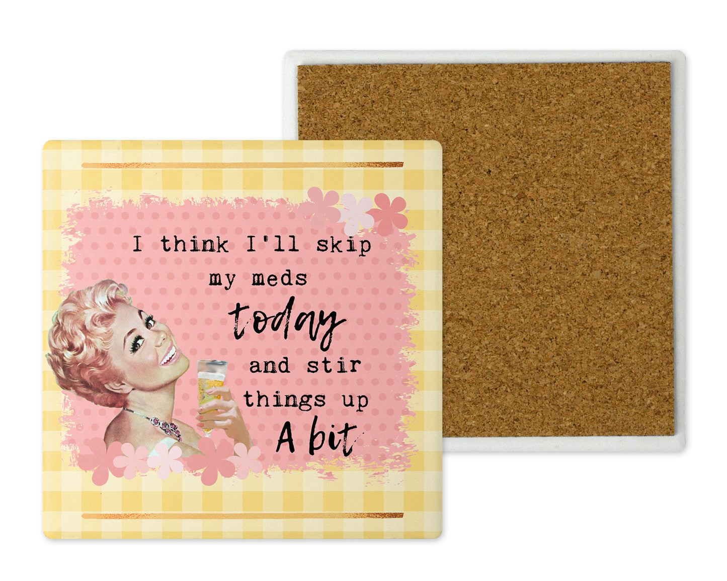 Sassy Ladies Sweary Ceramic Coaster Set
