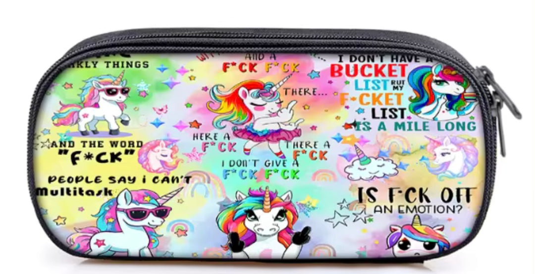 Sweary Unicorn Cosmetic/Pencil Case