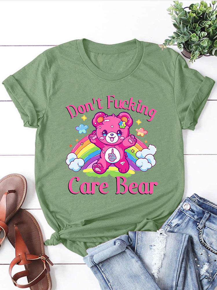 Sweary Care Bear T-Shirt- Don’t F*cking Care Bear