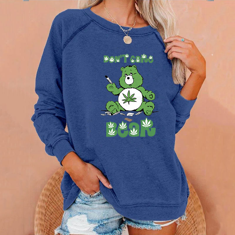 Sweary Care Bear Sweatshirts- Weed