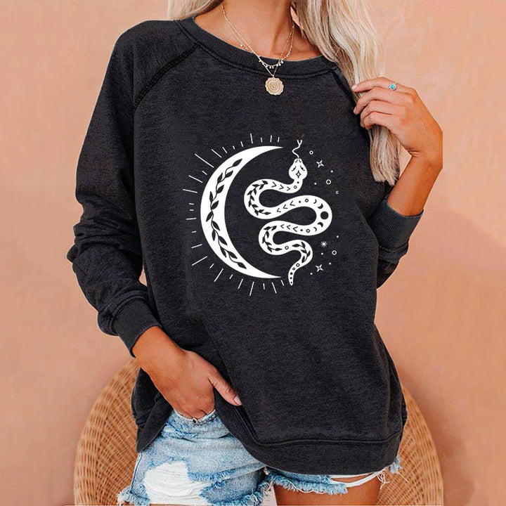 Serpent Crescent Moon Sweatshirts