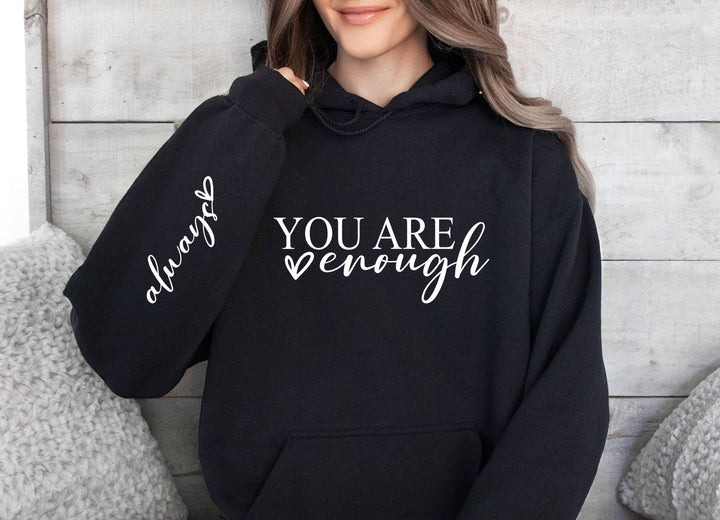 You Are Enough Hooded Jumper