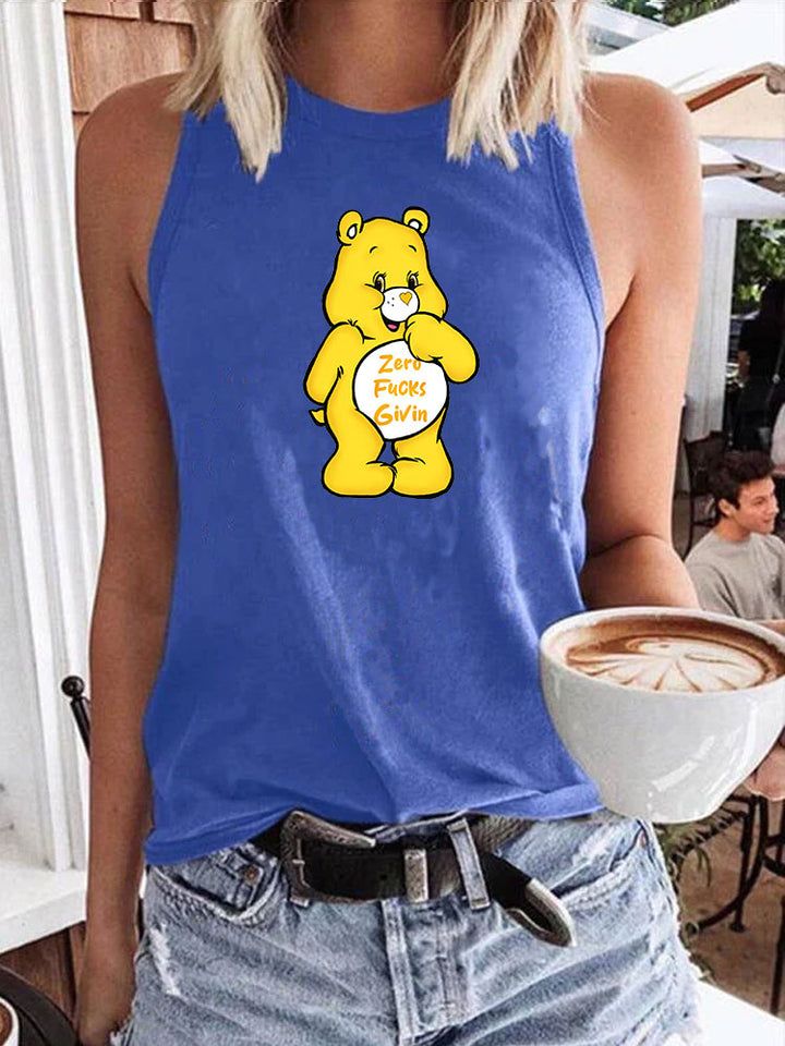 Zero F*cks Sweary Care Bear Tank Top