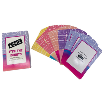 F*ck the Doubts Affirmation cards