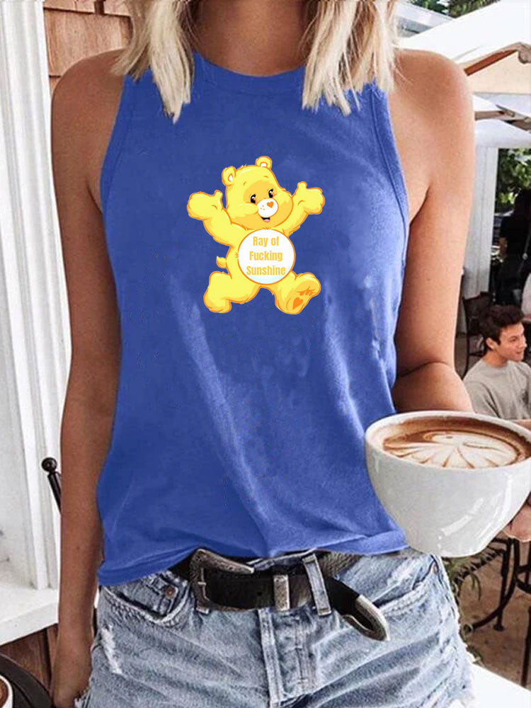 Ray of F*cking Sunshine Care Bear Tank Top