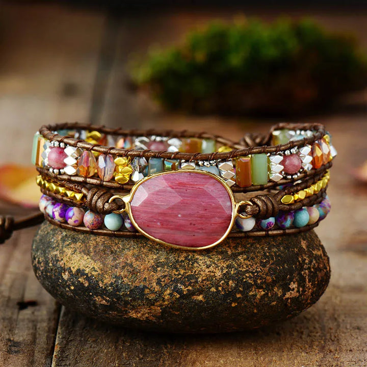 Jasper Bliss Wrap Bracelet TELW