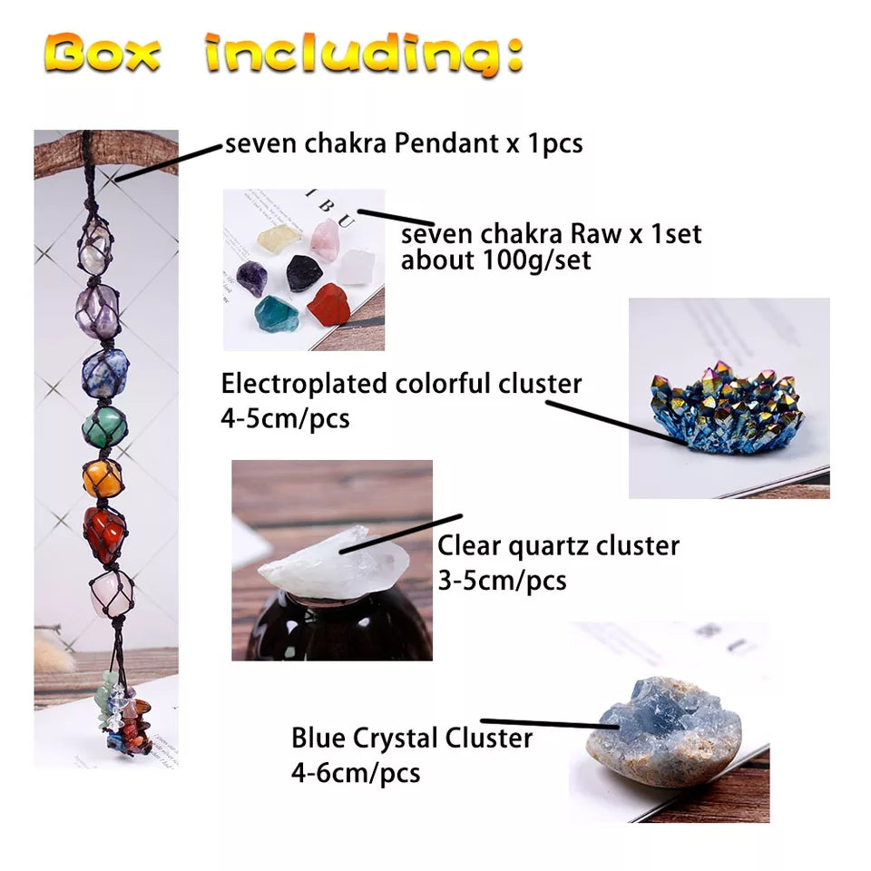 11 Piece Chakra Crystal Healing Set