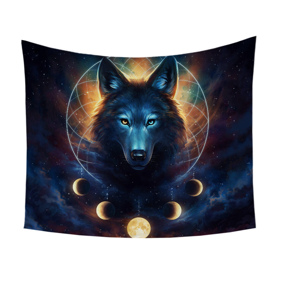 Galazy Wolf Tapestry