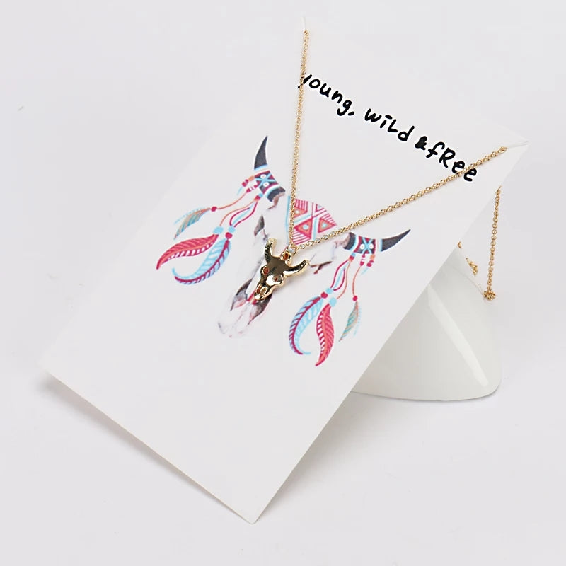 Young, Wild & Free Necklace & Card