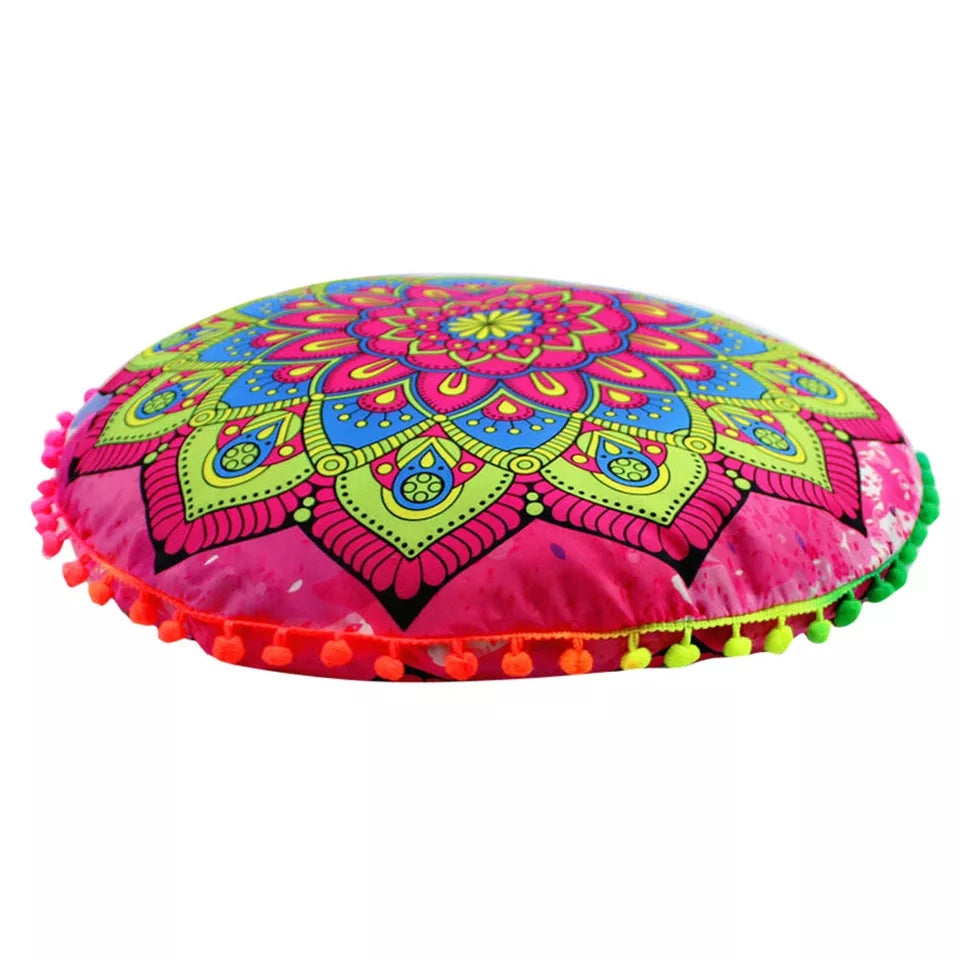 Pink Mandala Cushion Cover