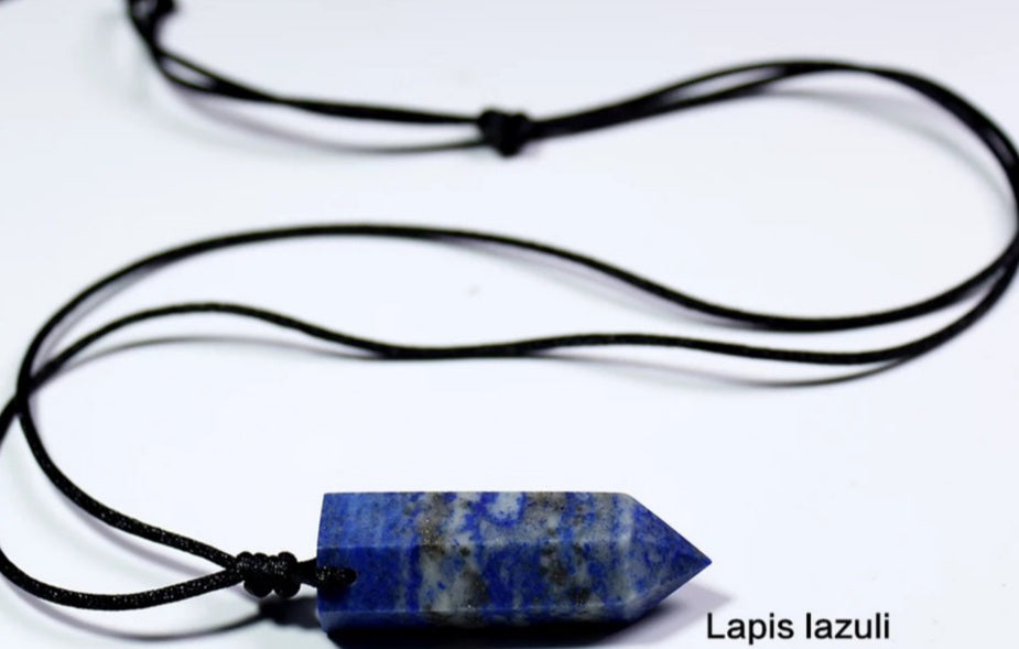 Lapis Lazuli Crystal point Necklace