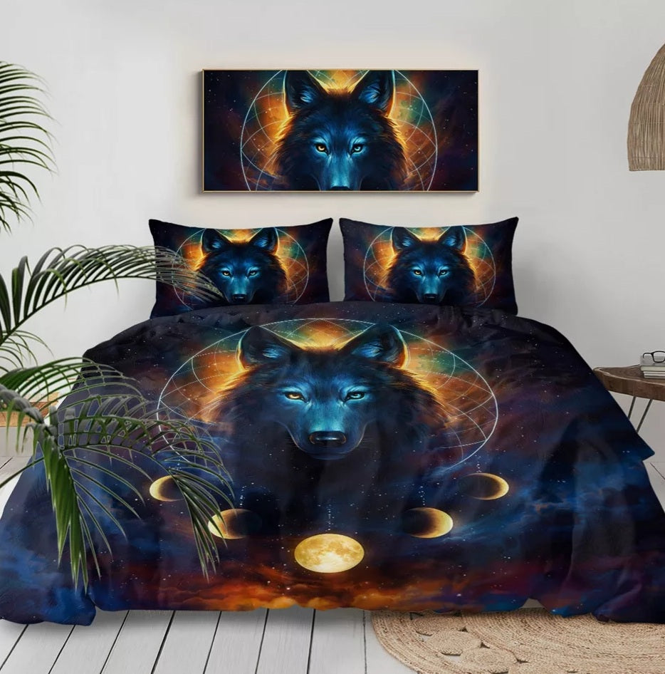 Galazy Wolf Doona Cover Set