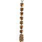 Tiger's Eye Quartz Heart Gemstone Tassel Hanging Ornament