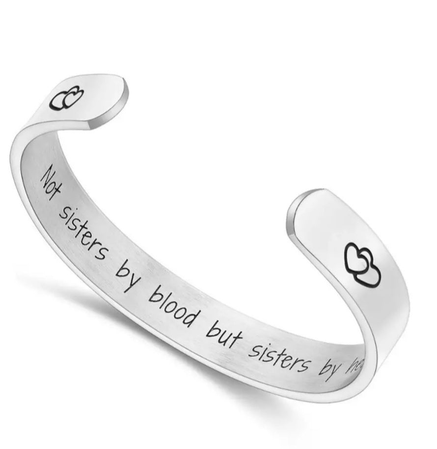 Cuff Bangle-Sisters by Heart