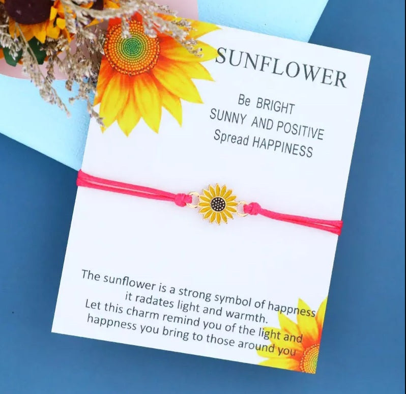 Sunflower Bracelet & Card