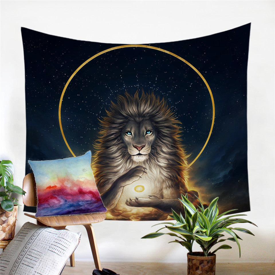 Soul Keeper Lion Tapestry