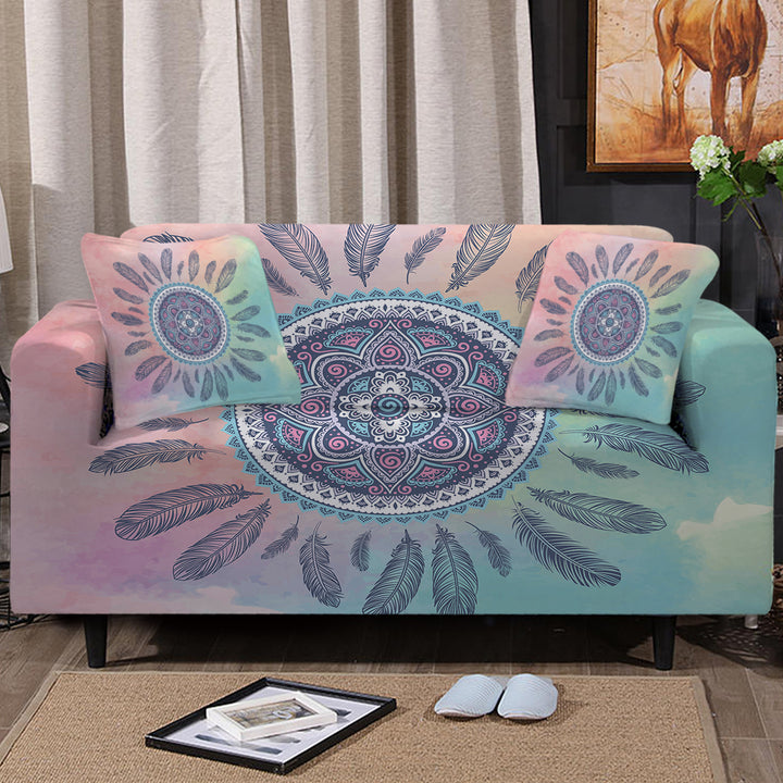 Mandala Flower Sofa Cover Set