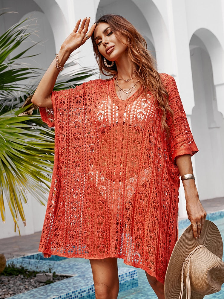 Fringed Crochet Boho Cover Ups