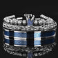 Two Tone Crown Stack Bracelet