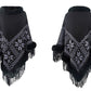 Bohemian Fringe Knit Poncho with Fur Collar
