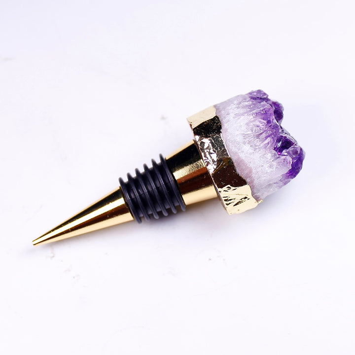 Natural Amethyst Wine Bottle Stopper