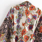 Vintage Print Kimono