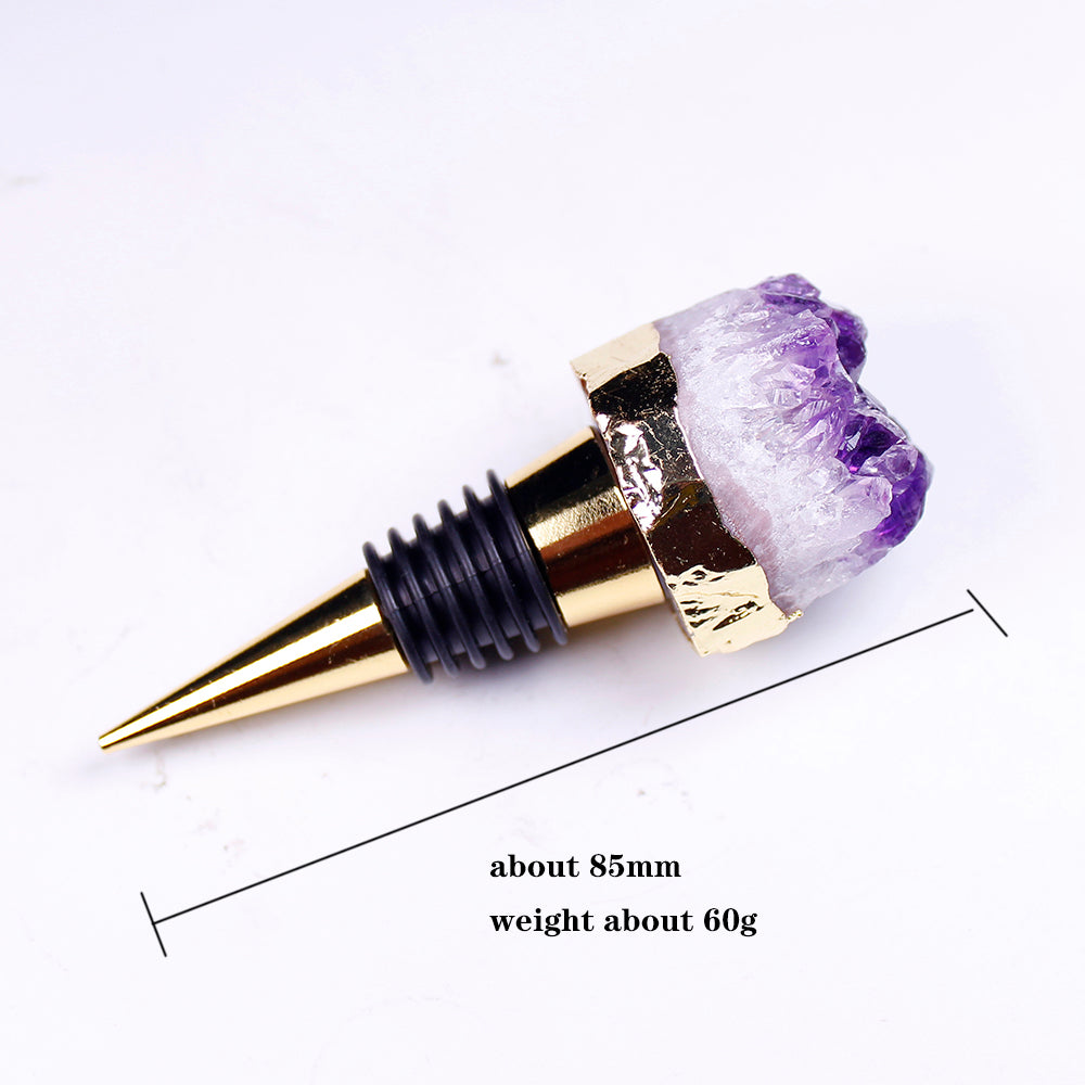 Natural Amethyst Wine Bottle Stopper