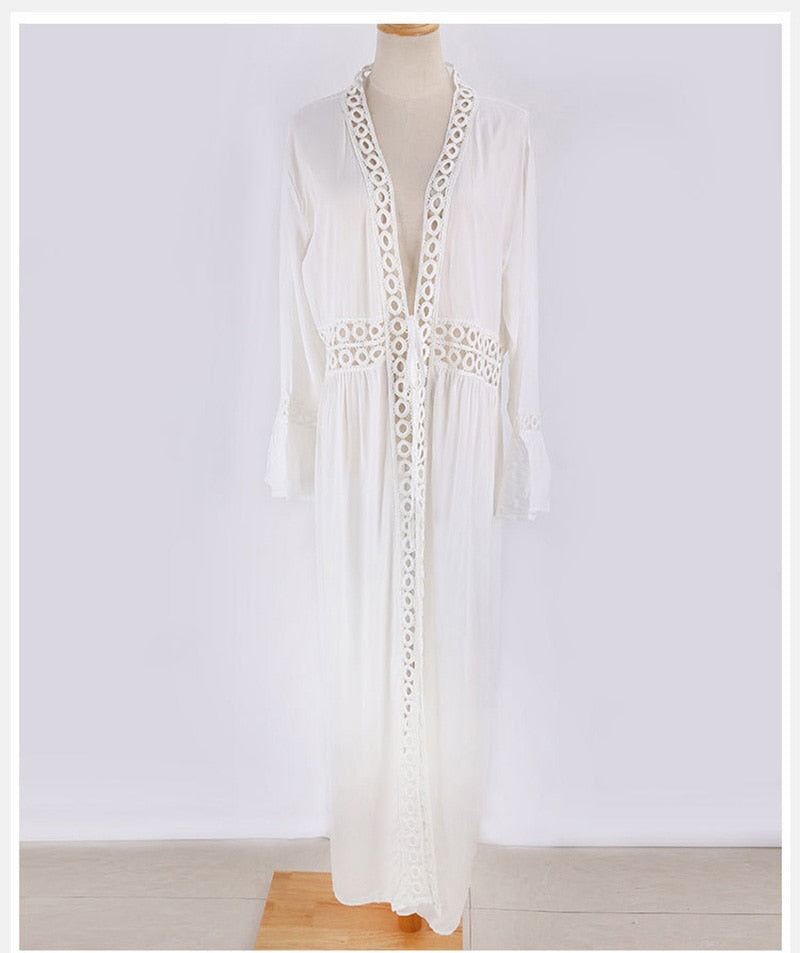 Goddess Long White Cover Up – The Essential Living Warehouse