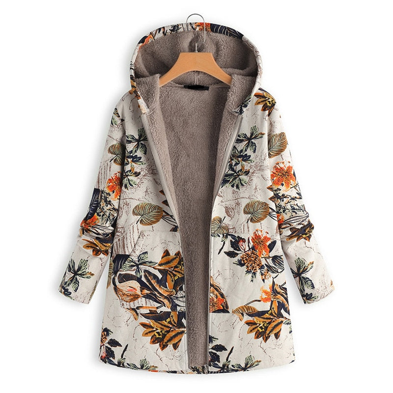 Floral Hooded Jackets
