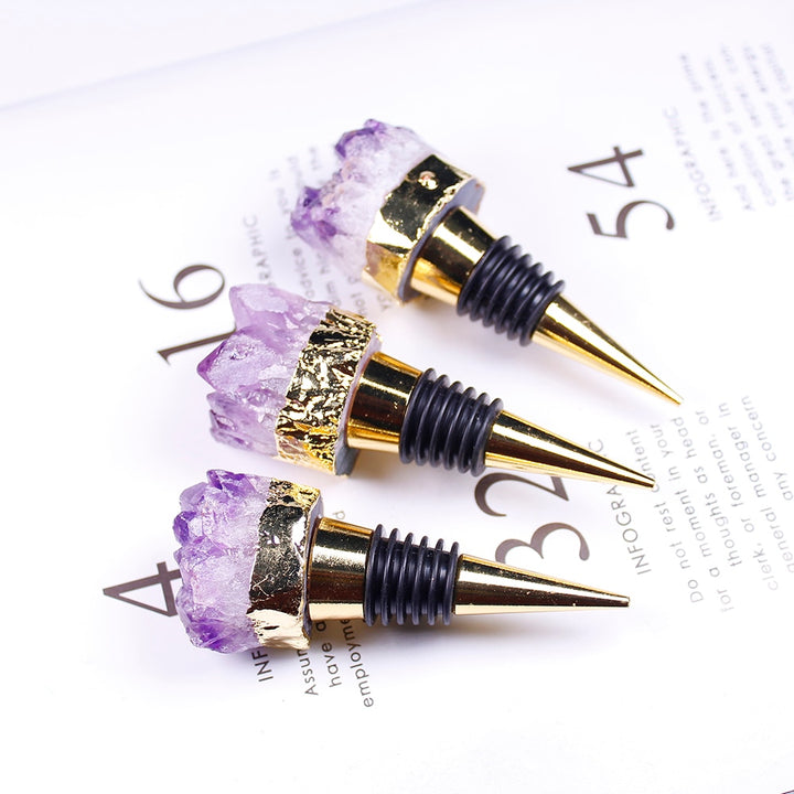 Natural Amethyst Wine Bottle Stopper