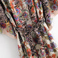 Vintage Print Kimono
