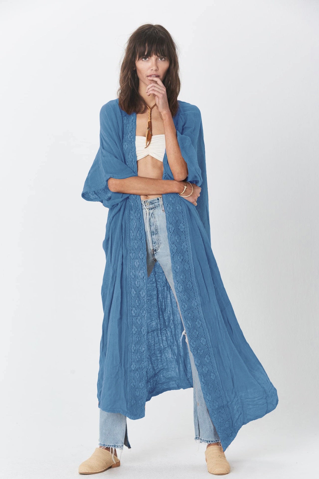 Oversized Long Kimono Cover up – The Essential Living Warehouse