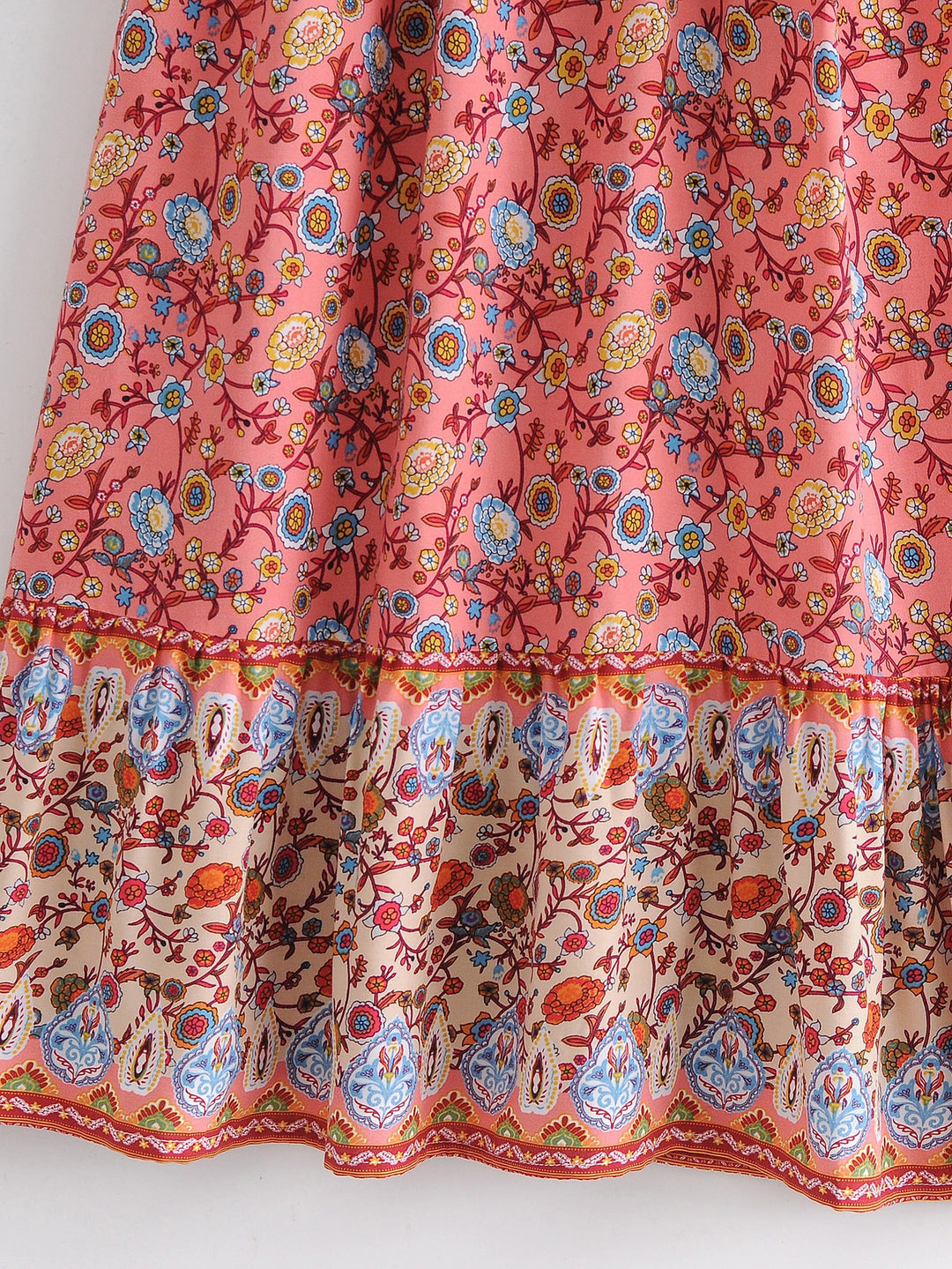 Floral Print Sleeveless Bohemian Dress