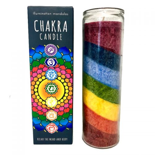 Seven Chakra Pillar Candle