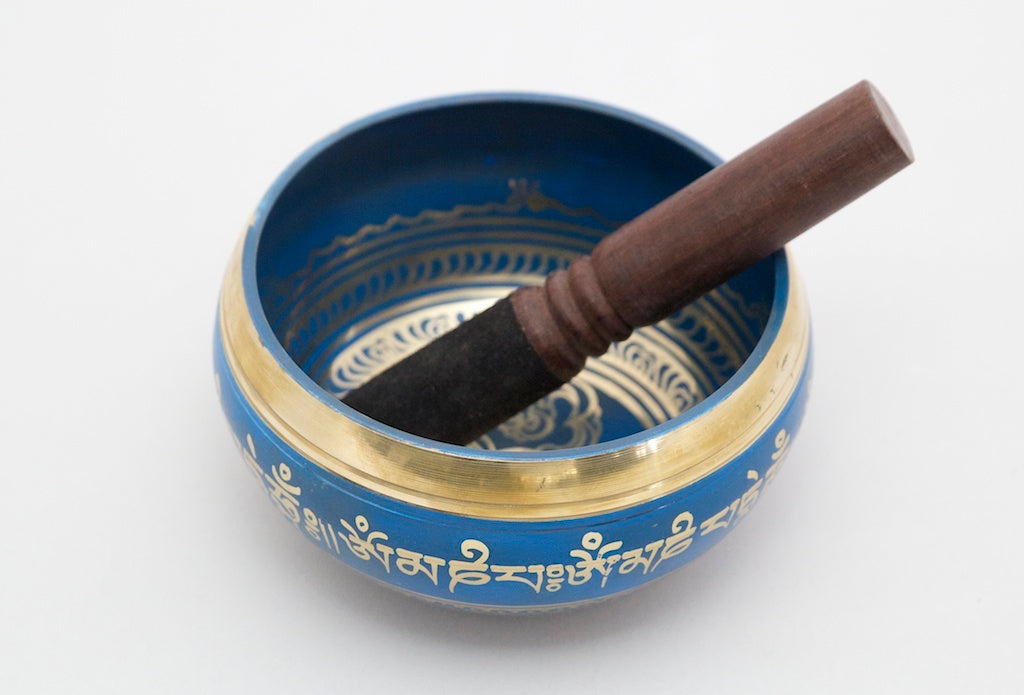 Tibetan Singing  Bowl - Blue- 12cm
