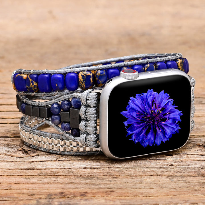 Healing Blue Jasper Apple Watch Strap