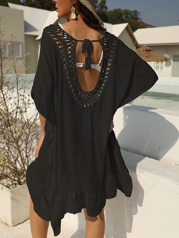 Crochet Backless  Cover Up