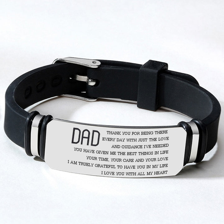 Dad Custom Men Stainless Steel Bangle