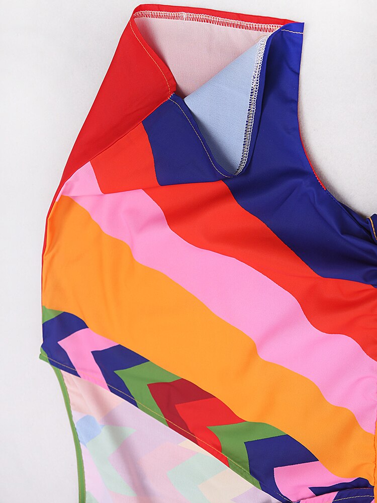 Colourful Boho Arrow Beach Dress