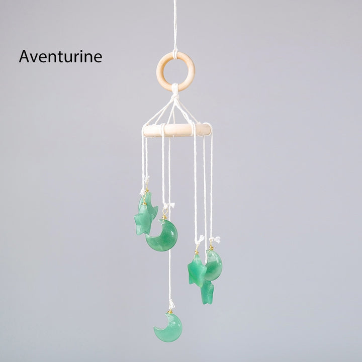 Crystal Gemstone Sun & Moon Windchime