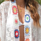 Granny Square Crochet Lace Kimono