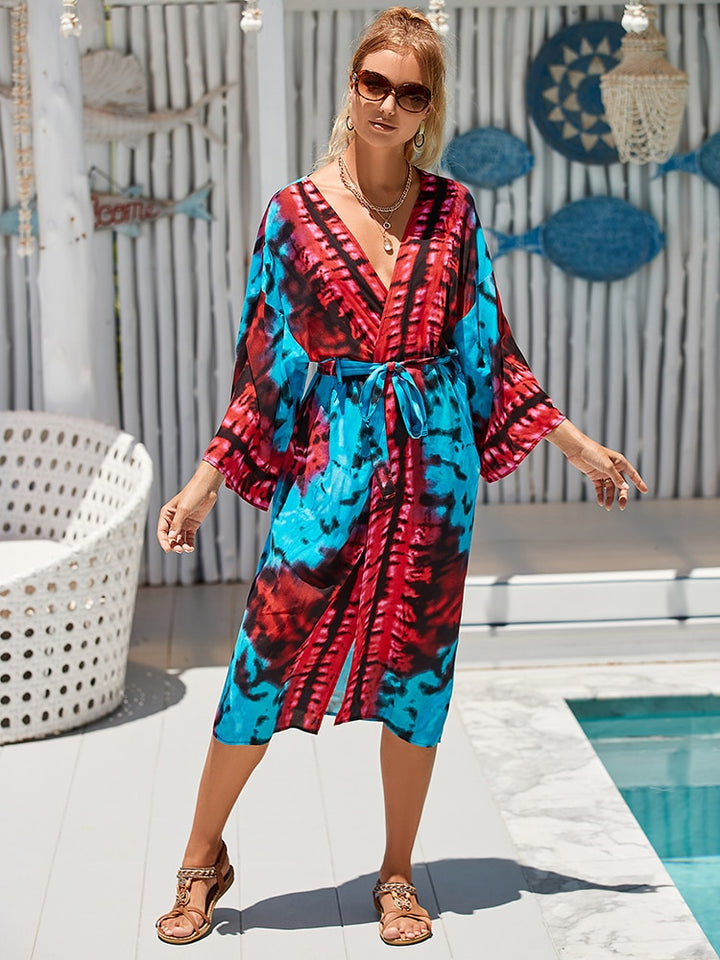 Tie Dye Beach Kimono Cover-Ups