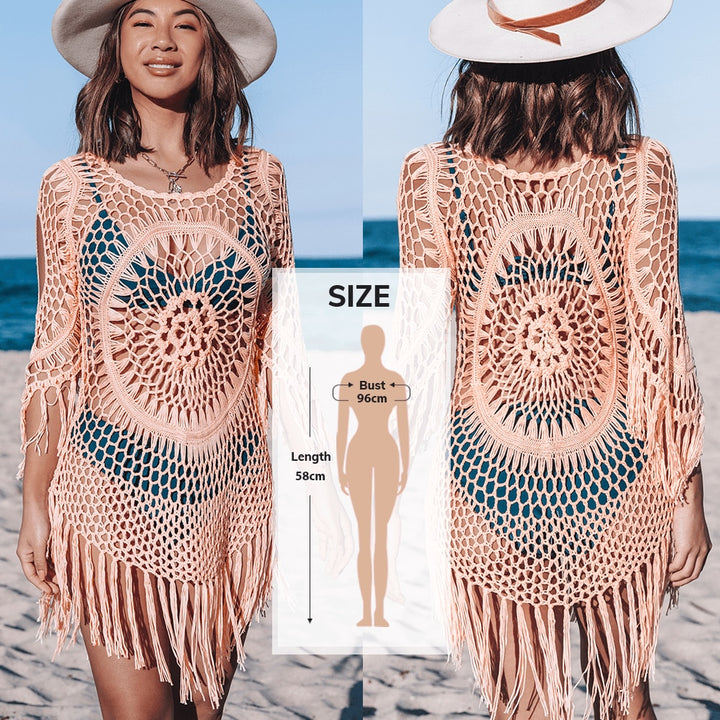 Fringed Crochet Boho Cover Ups