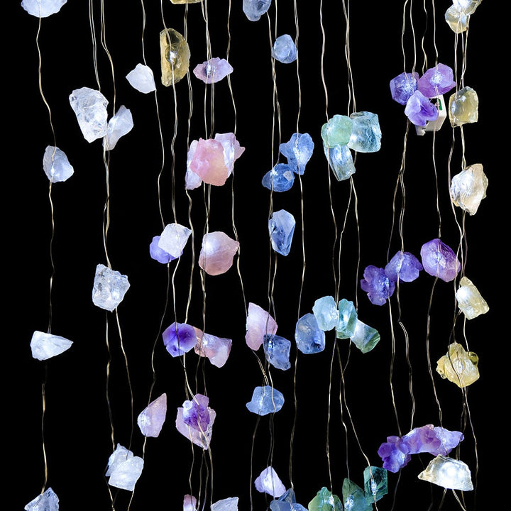 Amethyst Flower Crystal String Fairy Lights