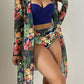 Bohemian 3 Pieces Sets Swimsuits And Cover-Ups Set