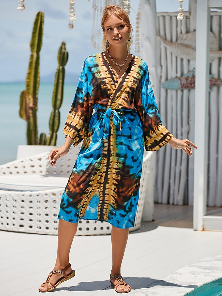 Tie Dye Beach Kimono Cover-Ups