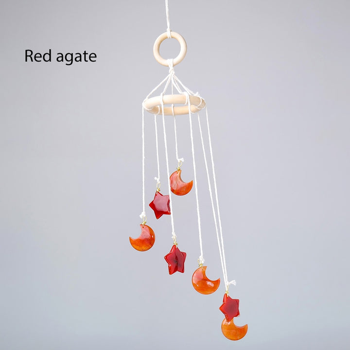 Crystal Gemstone Sun & Moon Windchime