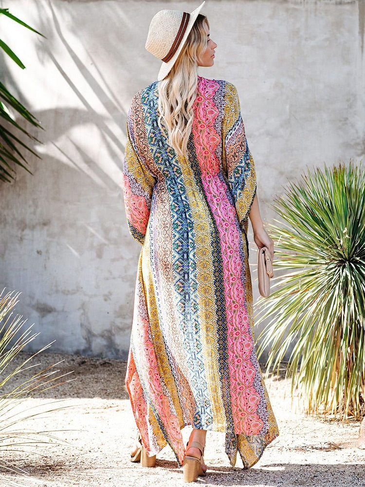 Aztec Oversize Beach Kimono